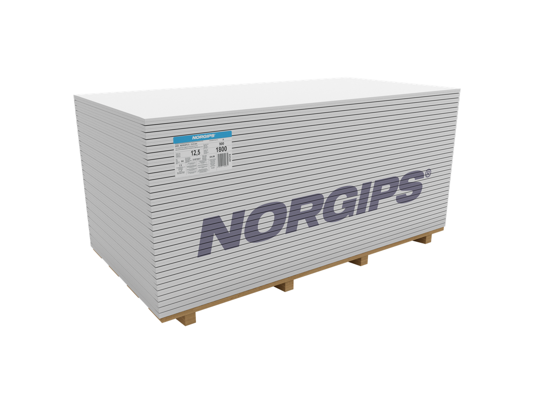 Norgips GKB 12,5 mm gipszkarton lap